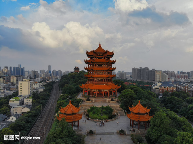 武漢地標(biāo)景點黃鶴樓